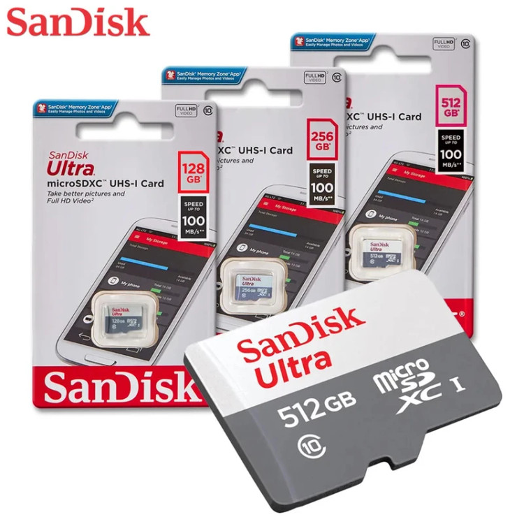 رم میکرو 512 گیگ سن دیسک SanDisk Ultra C10 100MB/s